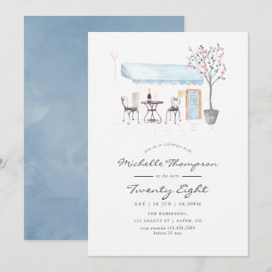 Invitation Paris Café Aquarelle Quel que soit l'âge Fête d'an