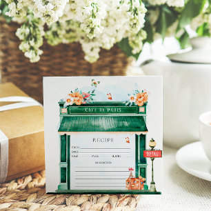 Invitation Paris Café Boulangerie Aquarelle Recette