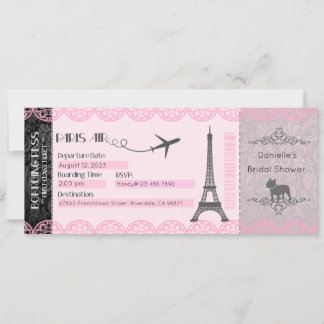 Invitation Paris, Invitation Thème Paris, Annivers