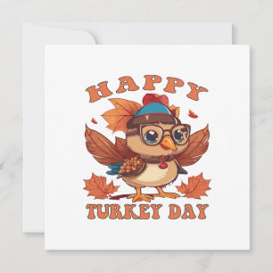 Invitation parle-moi de la dinde de Thanksgiving