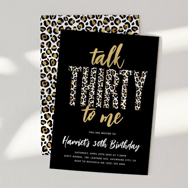 Invitation Parle-moi TRENTE ! Fête du 30e anniversaire (Créateur téléchargé)