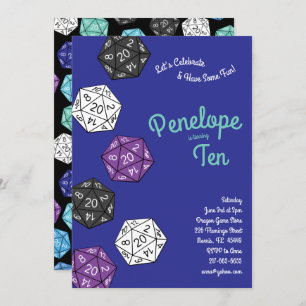 Invitation Parti Anniversaire de enfant des Jeux de la Défens