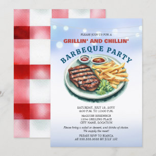 Invitation Parti BBQ