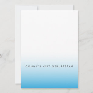 Invitation Parti bleu