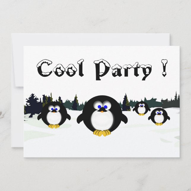Invitation Parti Cool (Devant)
