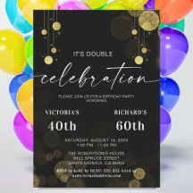 Parti d'anniversaire conjoint pour adultes | Parti