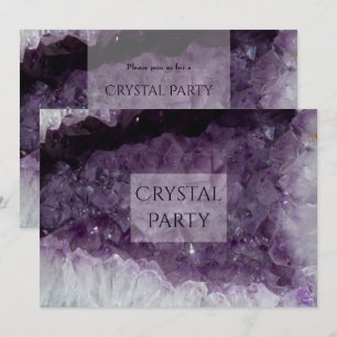 Invitation Parti de cristal de la grotte d'Amethyst