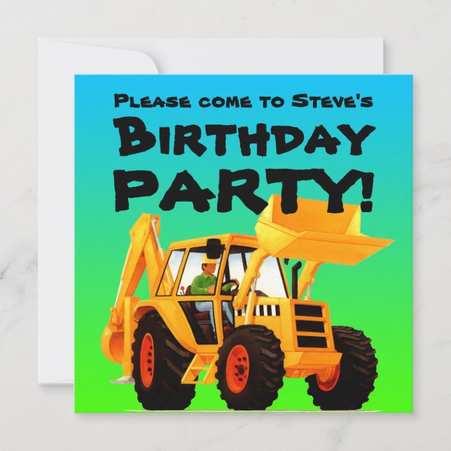 Invitation Parti de la construction des digues jaunes pour en (Devant)