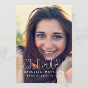 Invitation Parti de la fin d'études au lycée photographique m