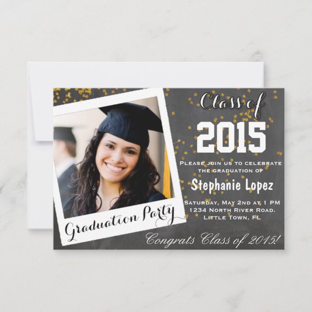 Invitation Parti de la graduation (Devant)
