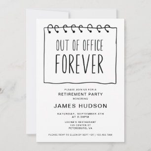 Invitation Parti De La Retraite À L'Étranger