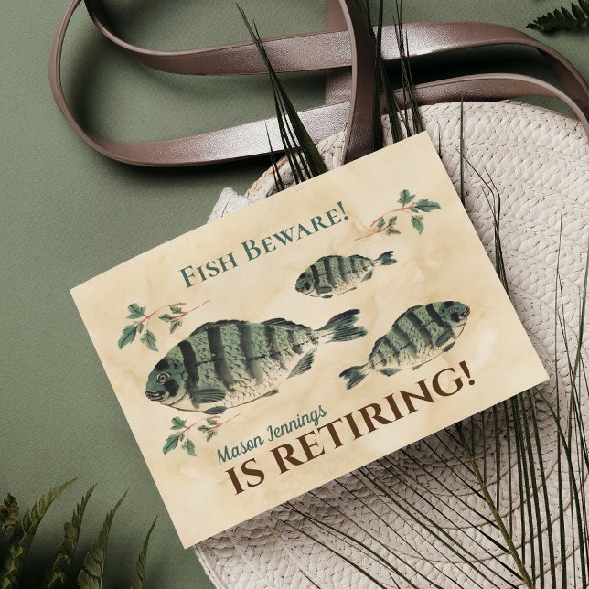 Invitation Parti de la retraite des poissons (Créateur téléchargé)