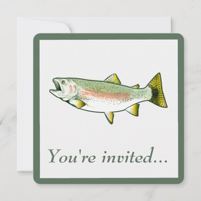 Invitation Parti de la retraite : Truite (Devant)