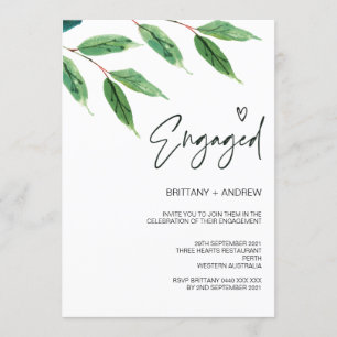 Invitation Parti de l'engagement vert Tropical