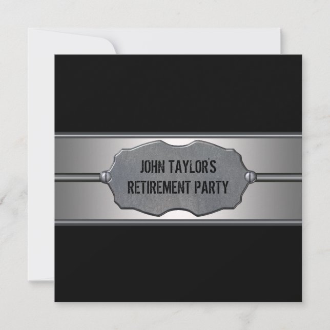 Invitation Parti de retraite des moyennes de métaux noirs (Devant)