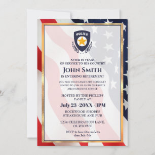 Invitation Parti de retraite des policiers modernes