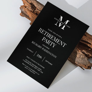 Invitation Parti de retraite minimaliste simple des employés 