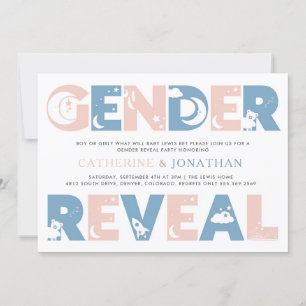 Invitation Parti de révélation de genre