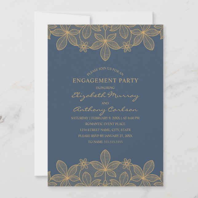 Invitation Parti d'engagement de la Ligue d'or de la Marine É (Devant)