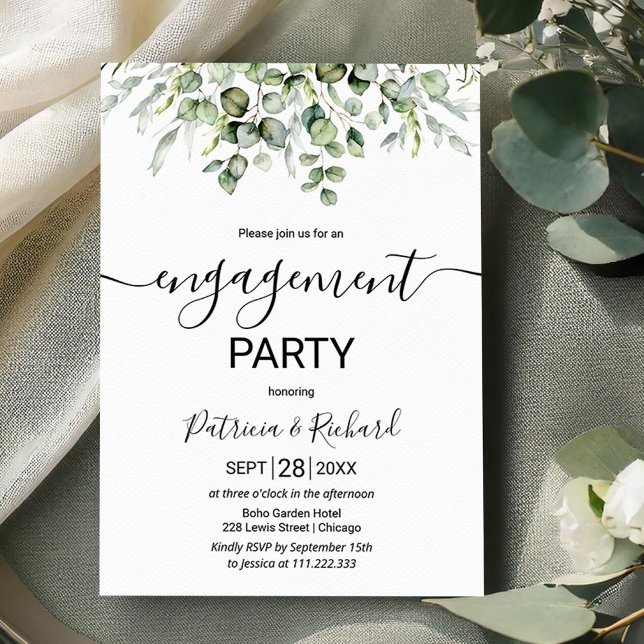 Invitation Parti d'engagement écologique (Créateur téléchargé)