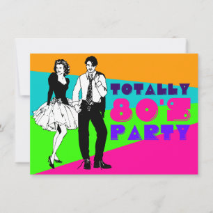 Invitation Parti des années 80
