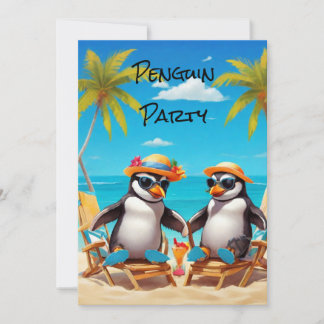 Invitation Parti des pingouins