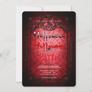 Invitation Parti d'Halloween gothique