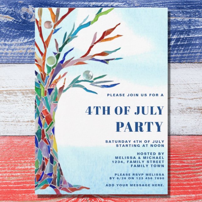 Invitation Parti du 4 juillet (Créateur téléchargé)