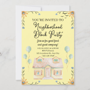 Invitation Parti du bloc de quartier