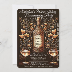Invitation Parti du réchauffement du foyer
