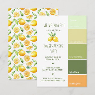 Invitation Parti du réchauffement du foyer   Couleur de modif