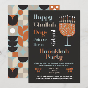 Invitation Parti Hanoukka du Joyeux Jour de Challah