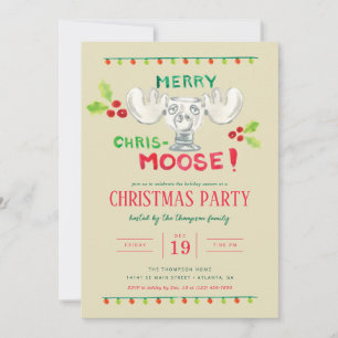 Invitation Parti Joyeux Chris-Moose de National Lampoon