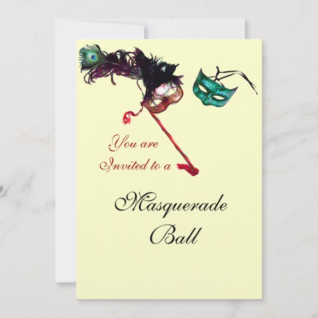 INVITATION PARTI MASQUERADE (Devant)