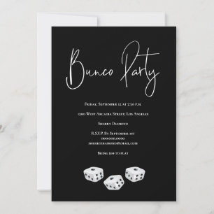 Invitation Parti noir noir noir noir noir