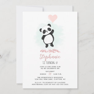 Invitation Parti Panda