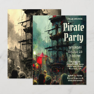 Invitation Parti pirate