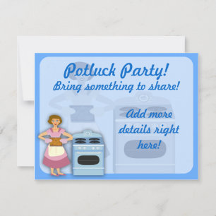 Invitation Parti Potluck