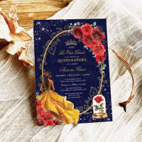 Parti Quinceañera de la Marine Rouge or enchantée 