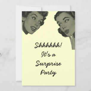 Invitation Parti rétro surprise