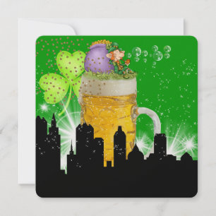 Invitation Parti révisé en style - Fête de la Saint-Patrick -