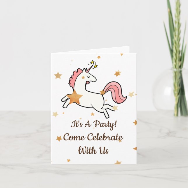 Invitation Parti Unicorn (Devant)