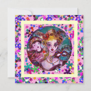 INVITATION PARTI VALENTINE VÉNITIEN DE MASQUÉRADE