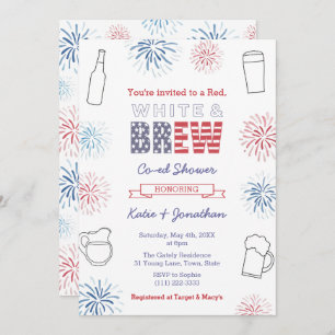 Invitation Parti Wedding shower des Couples blancs et bruns r