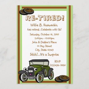 Invitation Partie à la retraite/à la retraite