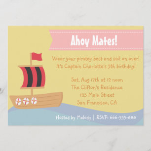 Invitation Partie d'anniversaire de enfant : Thème mignon de