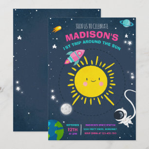 Invitation Partie d'anniversaire de l'espace extra-atmosphéri