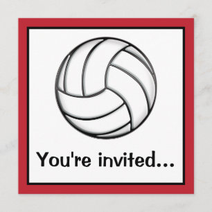 Invitation Partie d'Après-Jeu de volleyball
