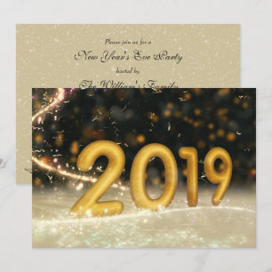 Invitation Partie de 2019 réveillons de la Saint Sylvestre