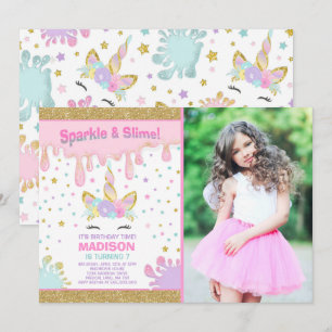 Invitation Partie de boue d'invitation d'anniversaire de boue